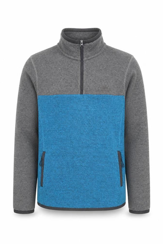 Weird Fish Men's Grey Blue Pullover Sweatshirt M
