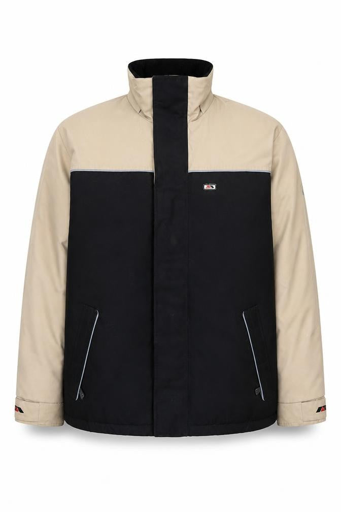 Trespass Men's Beige/Black Jacket, Medium, Polyamide Zip