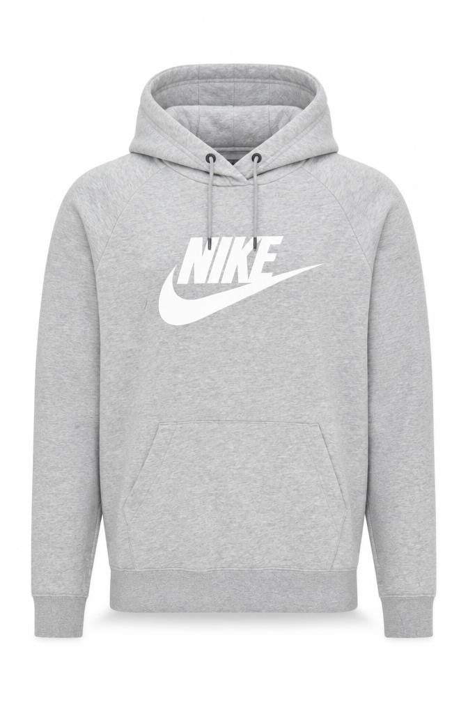 Nike Men's Grey XS Pullover Hoodie with Logo