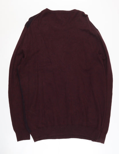 Jeff Banks Men’s Purple Pullover Jumper Size M