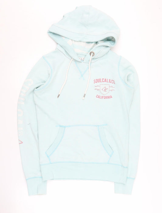 SoulCal & Co Women's Blue Pullover Hoodie, Size 10