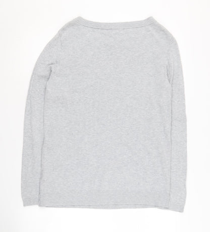 Tommy Hilfiger Women's Grey Knit Jumper L