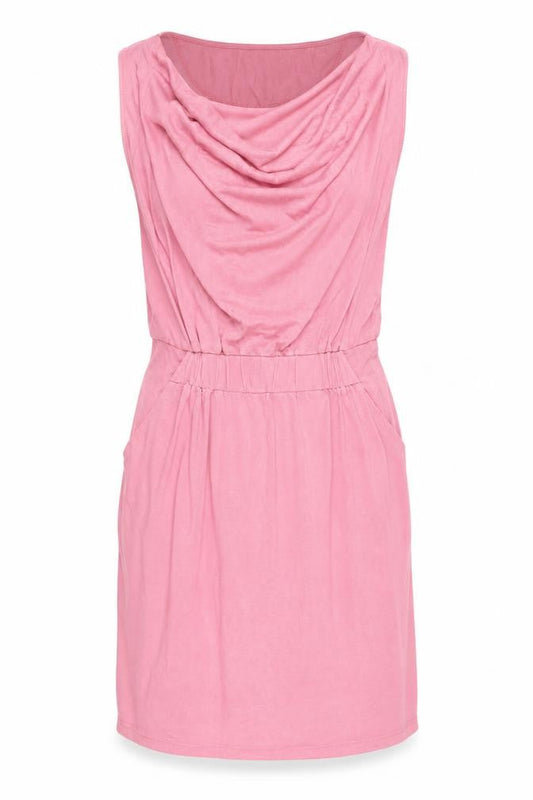 Banana Republic Women's Pink Cowl Neck Sleeveless Dress M