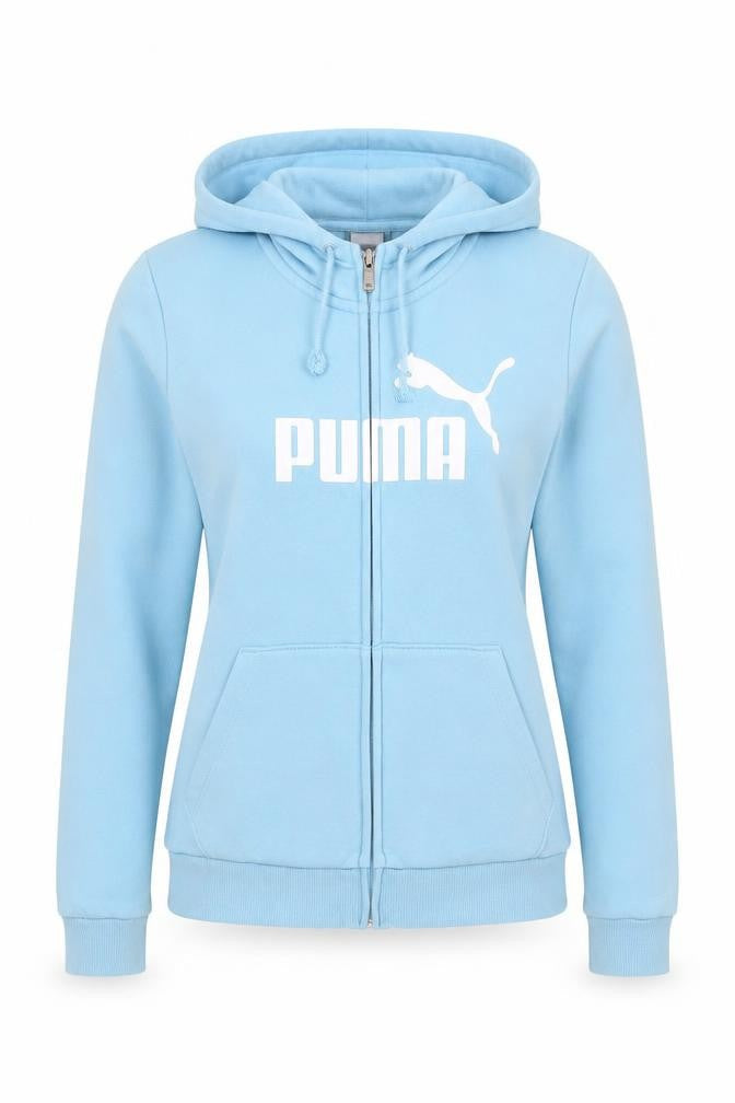 Puma Women's Blue Full Zip Hoodie Size 8