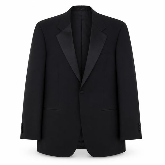 1860 Menswear Black Men's Tuxedo Blazer 40 Regular