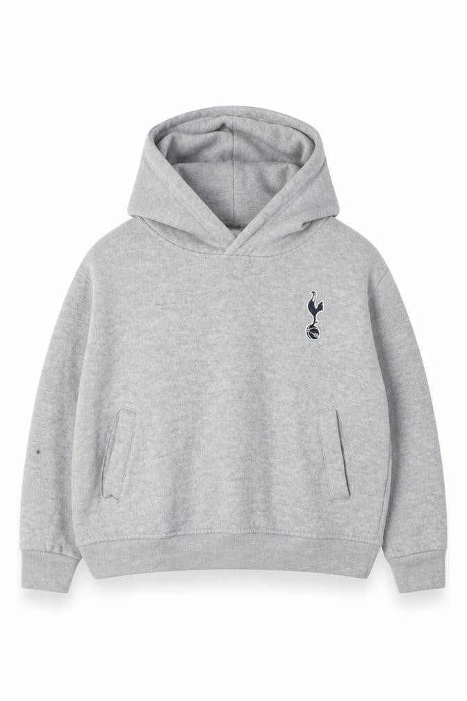 Tottenham Hotspur Boys Grey Pullover Hoodie 3-4 Years