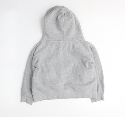 Back view of Tottenham Hotspur boys’ grey pullover hoodie 3-4 years