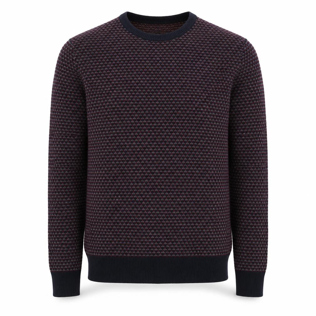 CRIMINAL Men's Multicoloured XL Cotton Pullover Jumper