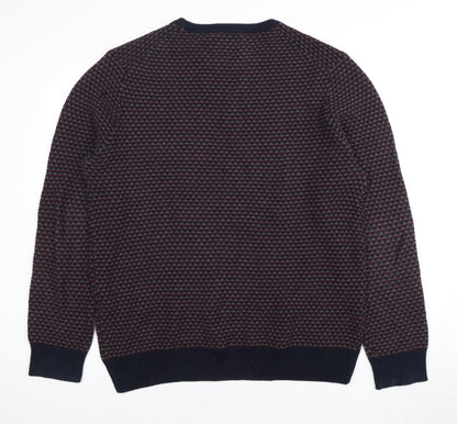 CRIMINAL Men's Multicoloured XL Cotton Pullover Jumper