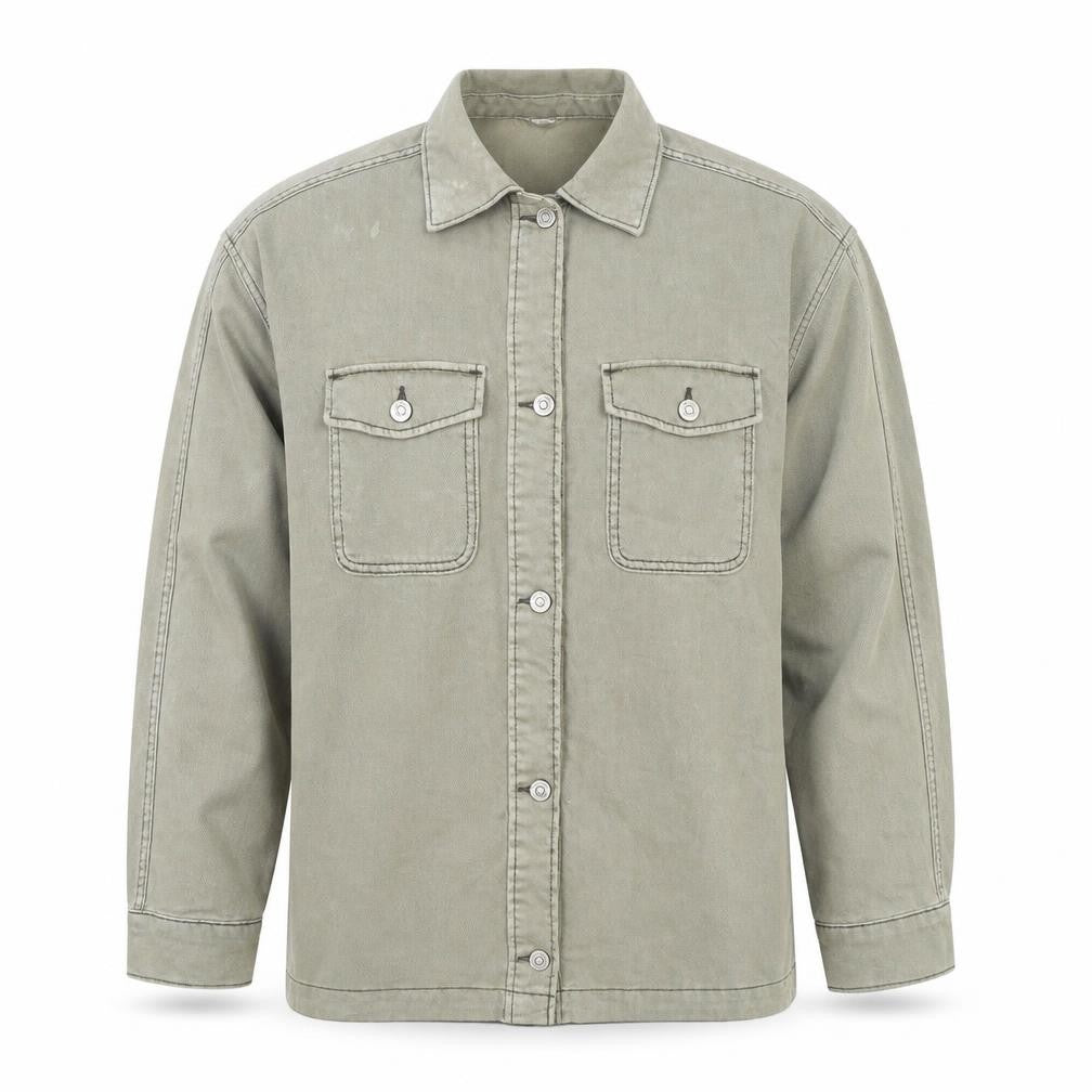 H&M Men’s Green Basic Jacket, Size S, Cotton, Casual