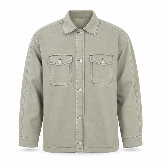 H&M Men’s Green Basic Jacket, Size S, Cotton, Casual
