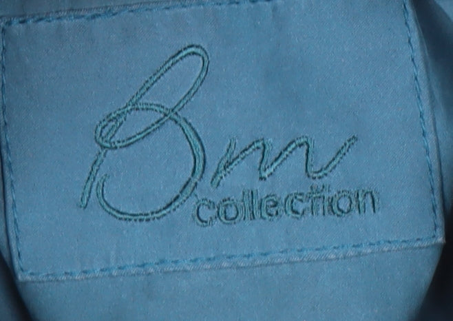 Bm Collection Women's Blue Hooded Parka Coat