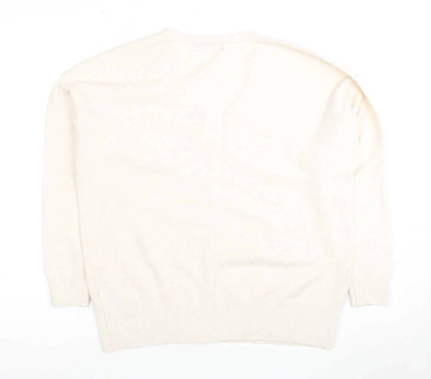 Marks and Spencer Women's Beige Cardigan M V-Neck