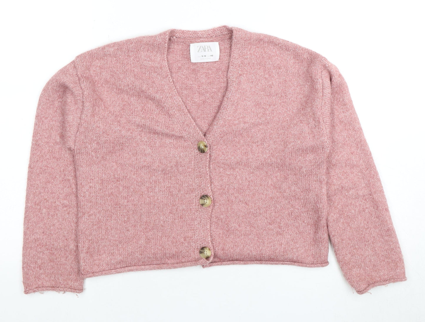 Zara Teens Pink Cardigan, Long Sleeve, Size 10 Slim