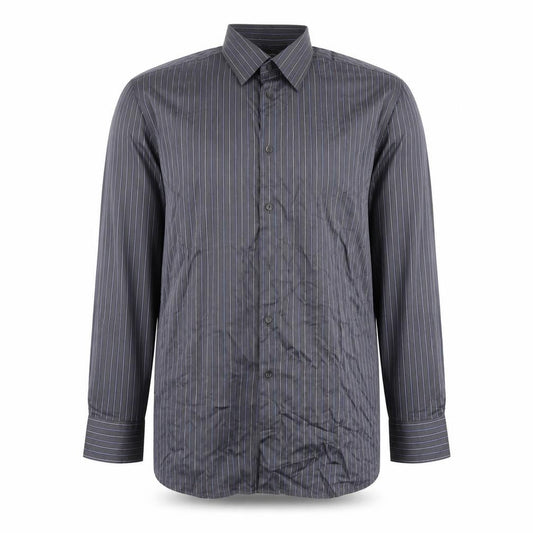 Marks & Spencer Men's Black Striped Dress Shirt 43