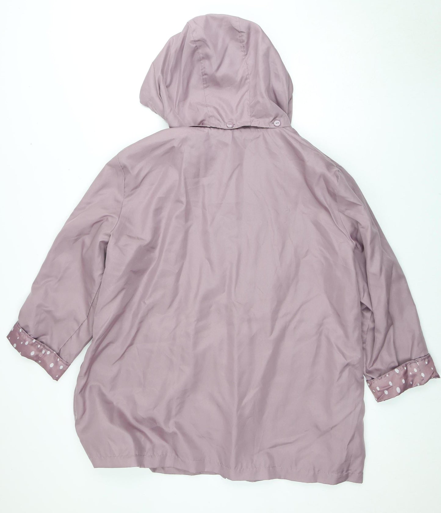 Anne De Lançay Women's Purple Hooded Coat XL