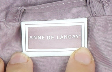 Anne De Lançay Women's Purple Hooded Coat XL