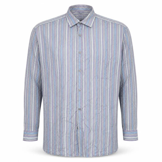 Marks & Spencer Men's Multicoloured Striped Shirt L
