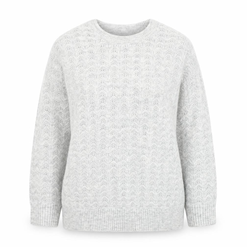 New Look Women's Grey Pullover Jumper, M, Crew Neck