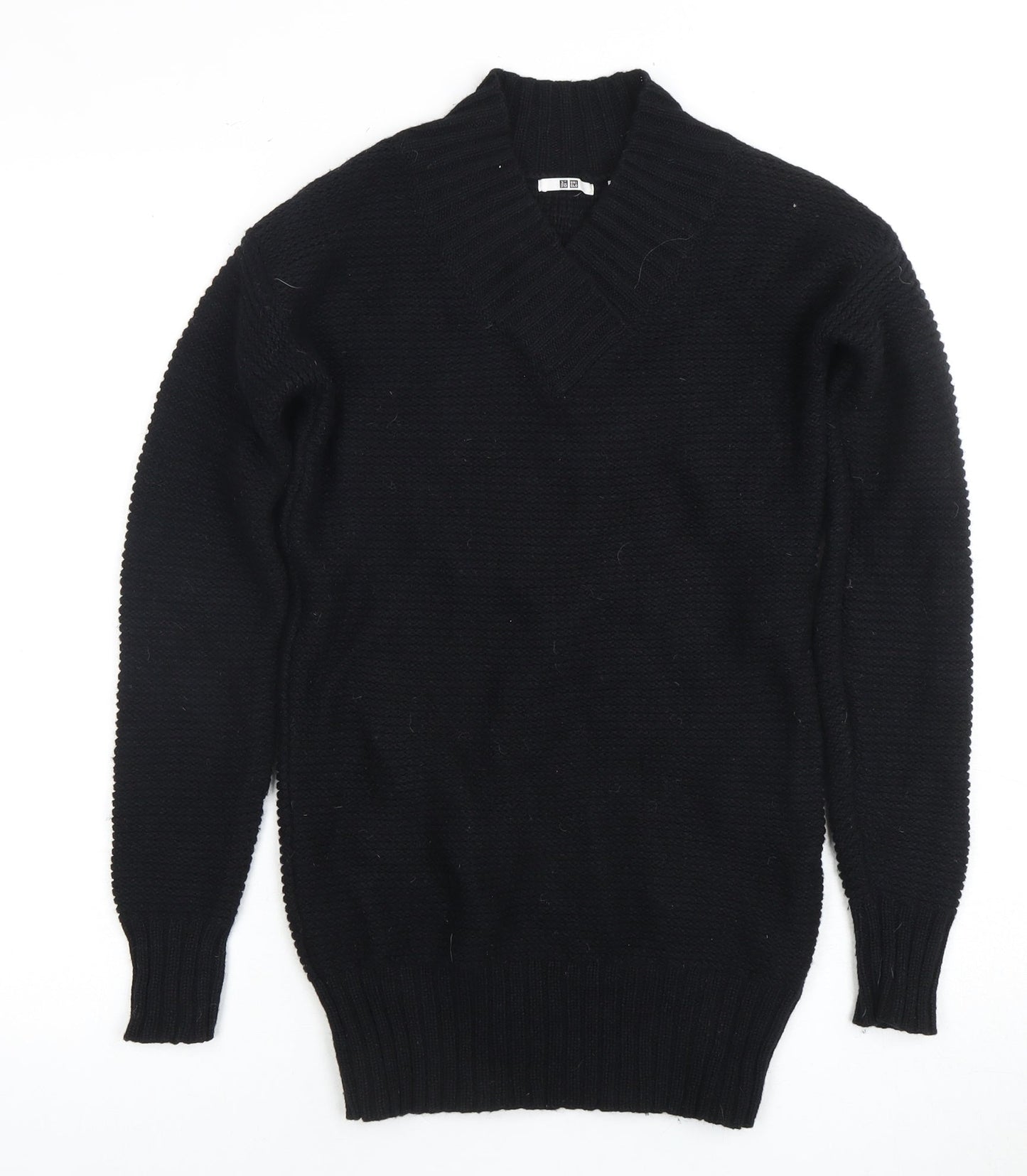 UNIQLO Women’s Black Pullover V-Neck Jumper XS