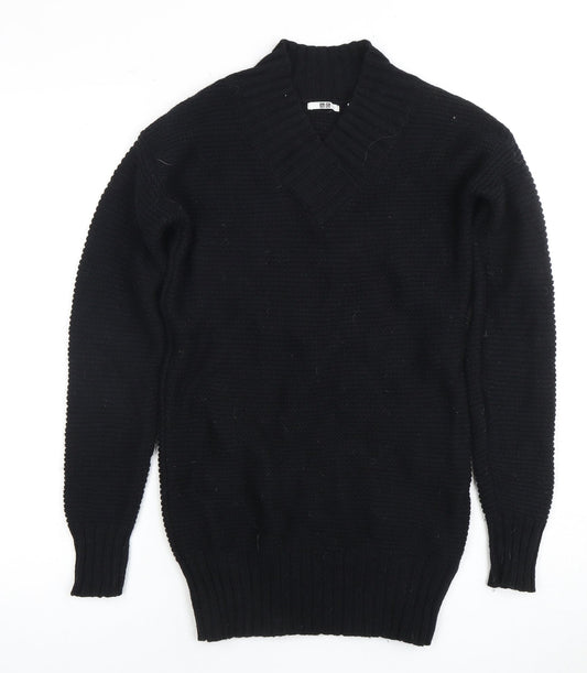 UNIQLO Women’s Black Pullover V-Neck Jumper XS