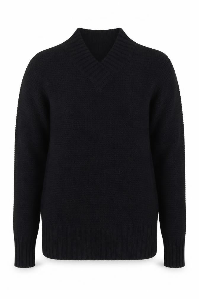 UNIQLO Women’s Black Pullover V-Neck Jumper XS