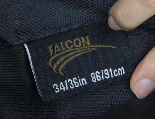 Falcon Men's Black Medium Zip Jacket