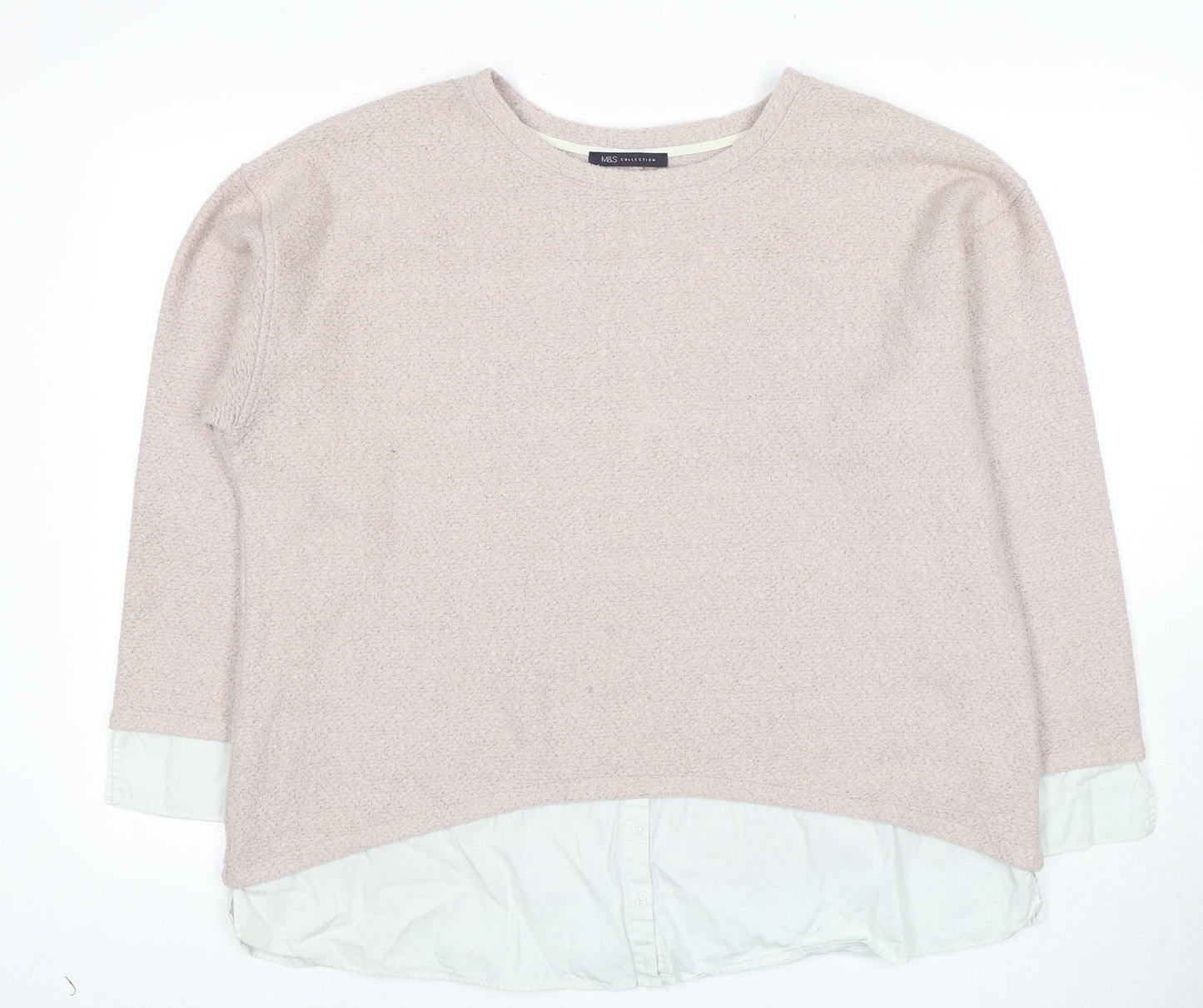 Marks & Spencer Women's Beige Pullover Jumper Size 20