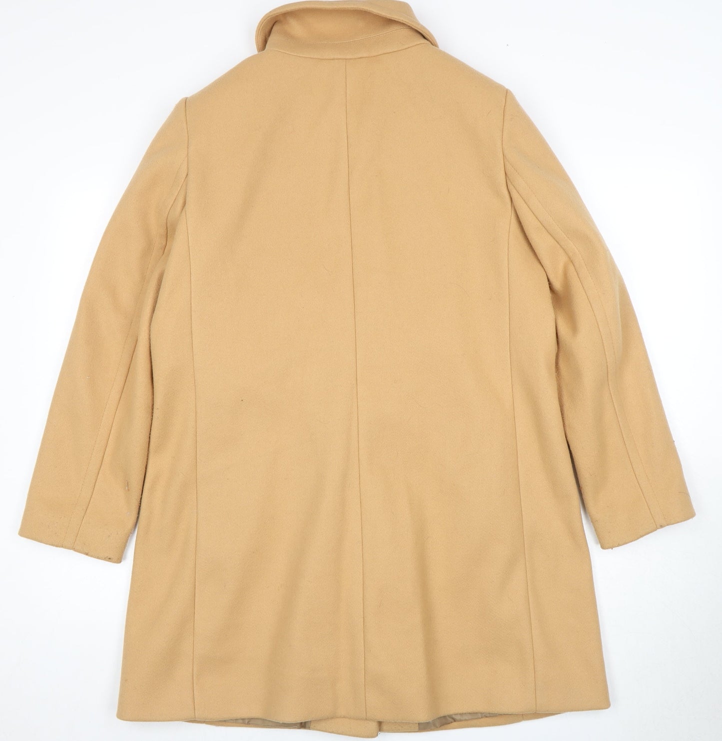 Dorothy Perkins Women Beige Mid-Length Overcoat Size 14