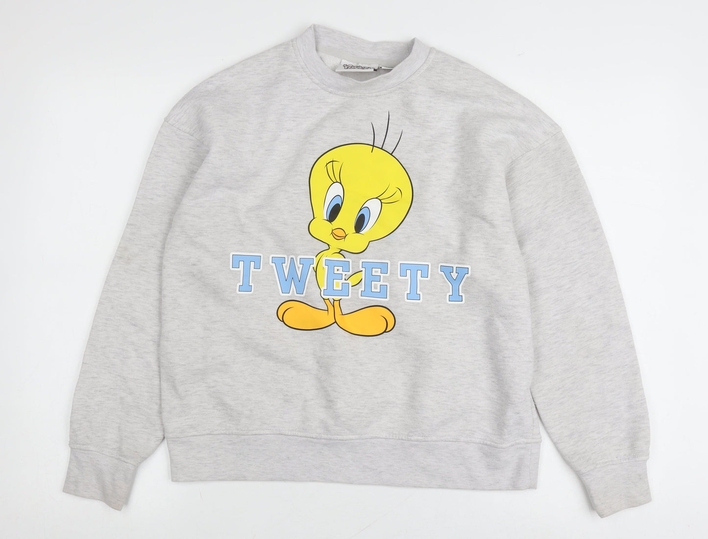 Looney Tunes Unisex Grey XS Pullover Cartoon Sweatshirt
