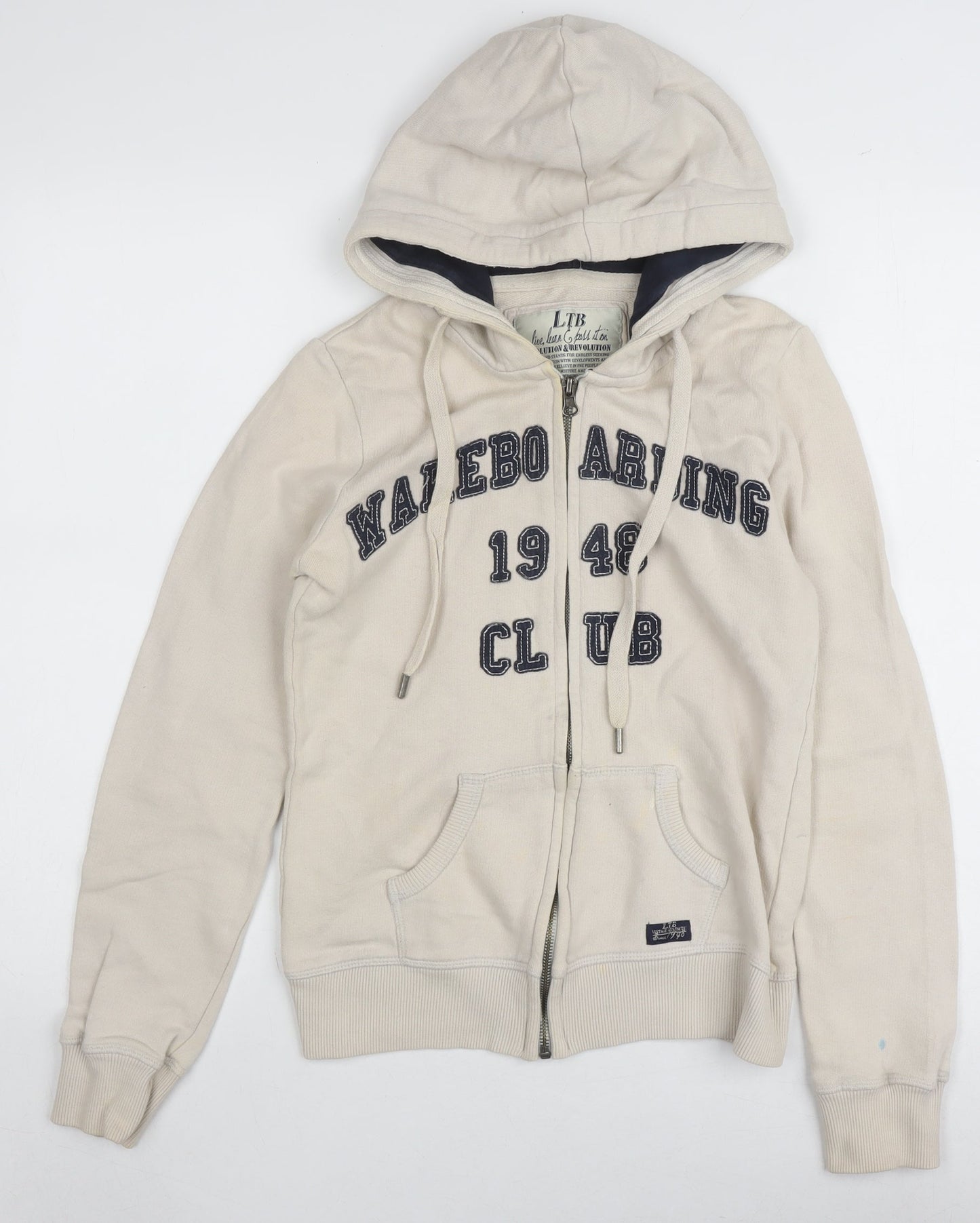 LTB Women’s Beige Full Zip Hoodie XS Casual Style