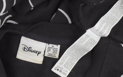 Preloved Disney Women’s Black XL Pullover Sweatshirt - Mickey - Detail