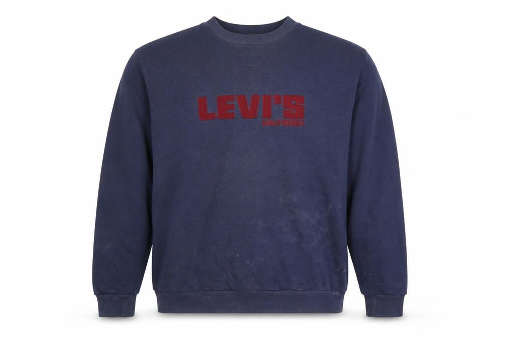 Levi's Men's Blue XL Pullover Logo Sweatshirt
