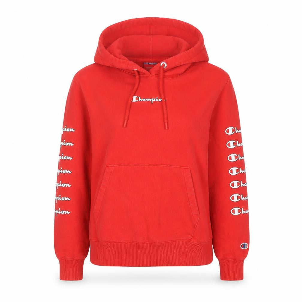 Champion Red Pullover Hoodie Women Small