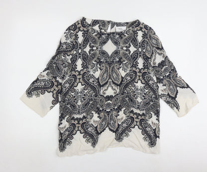 Additional front view of Wallis Petite Paisley Top, Multicoloured, size 12