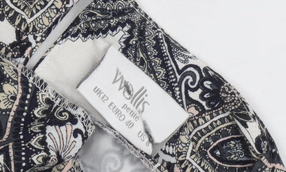 Close-up detail of Wallis Petite Paisley Top, Multicoloured, size 12