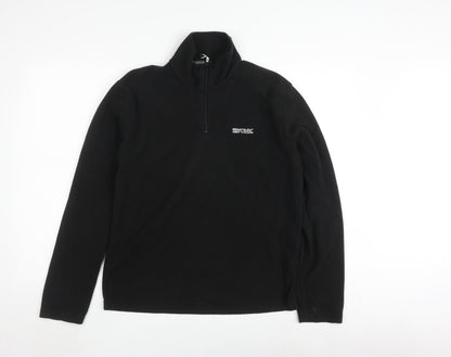 Regatta Men's Black Fleece 1/4 Zip Sweatshirt S
