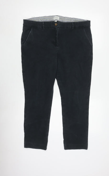 Additional front view of White Stuff women’s black trousers, size UK 16