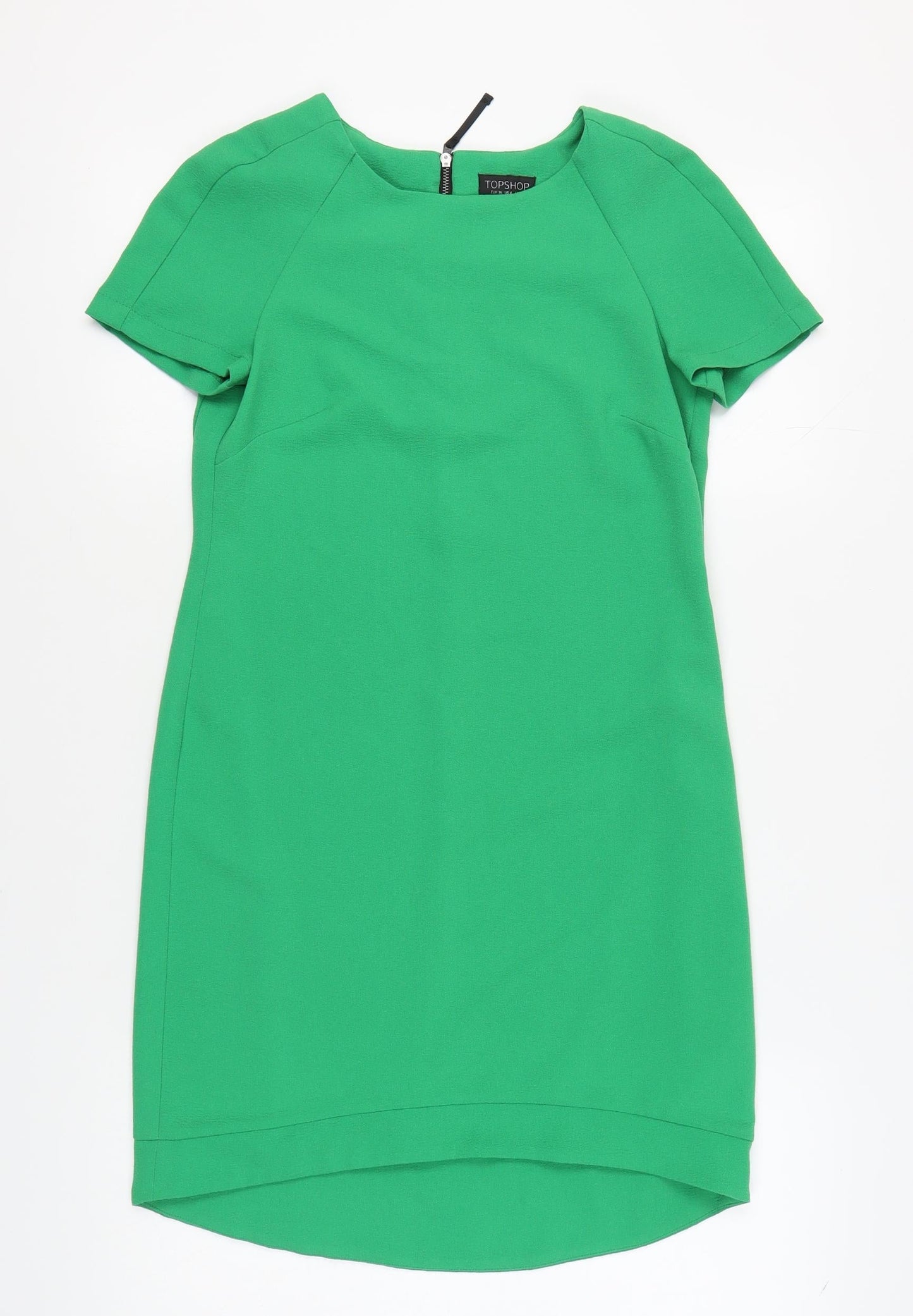 Topshop Women's Green Shift Dress Size 8