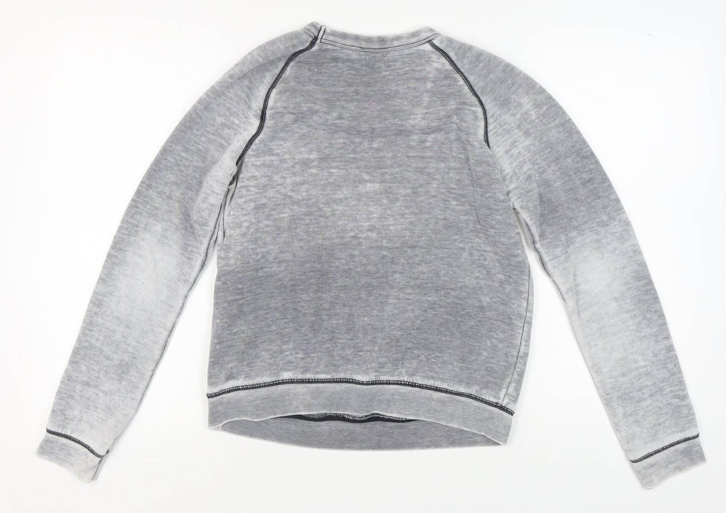 Topshop Women's Grey Crew Neck Sweatshirt Size 8