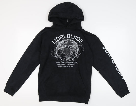 PrettyLittleThing Women's Black XS Graphic Hoodie