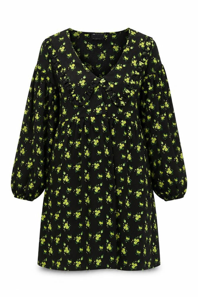 ASOS DESIGN Women's Black Floral Dress Size 10