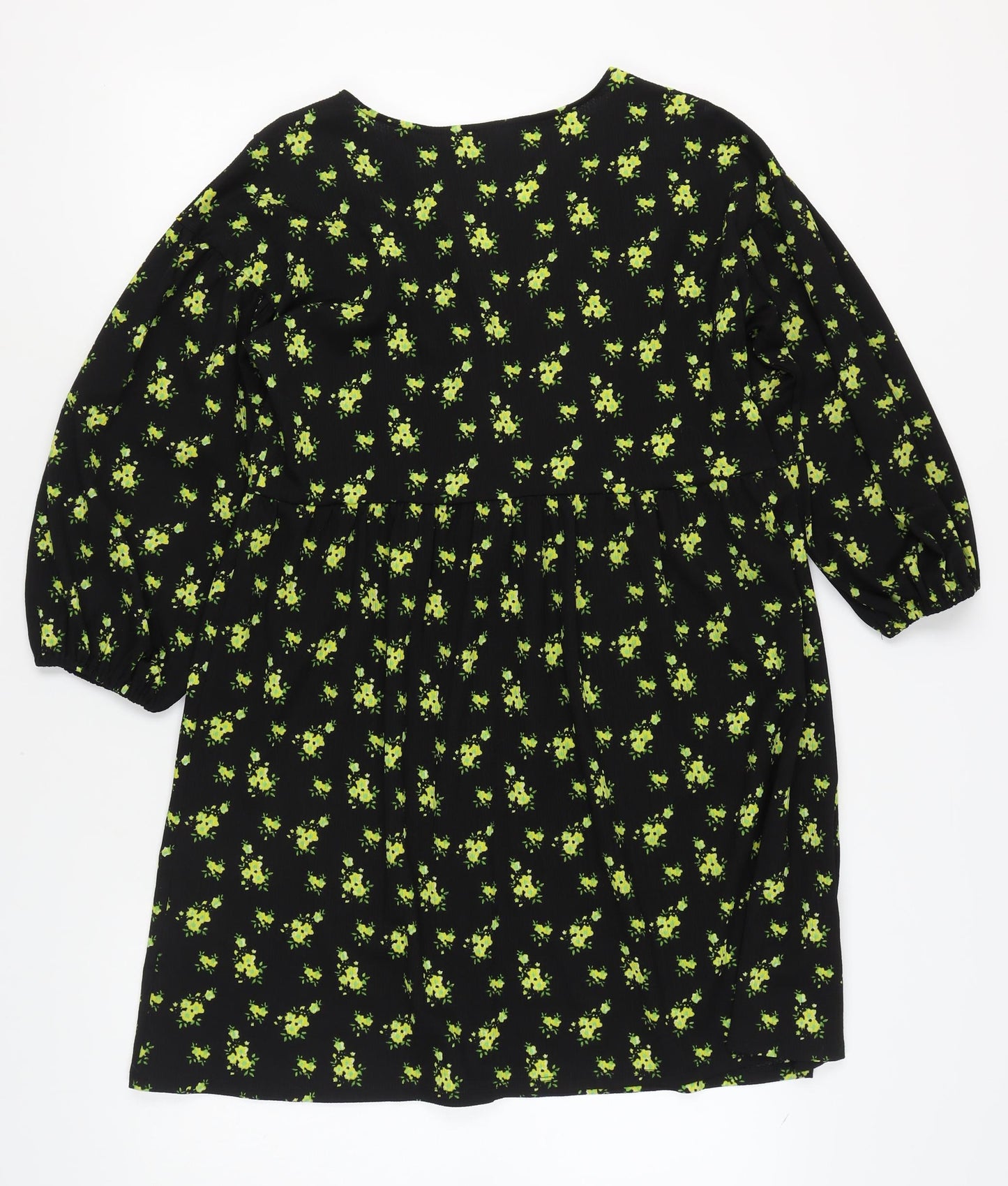 ASOS DESIGN Women's Black Floral Dress Size 10