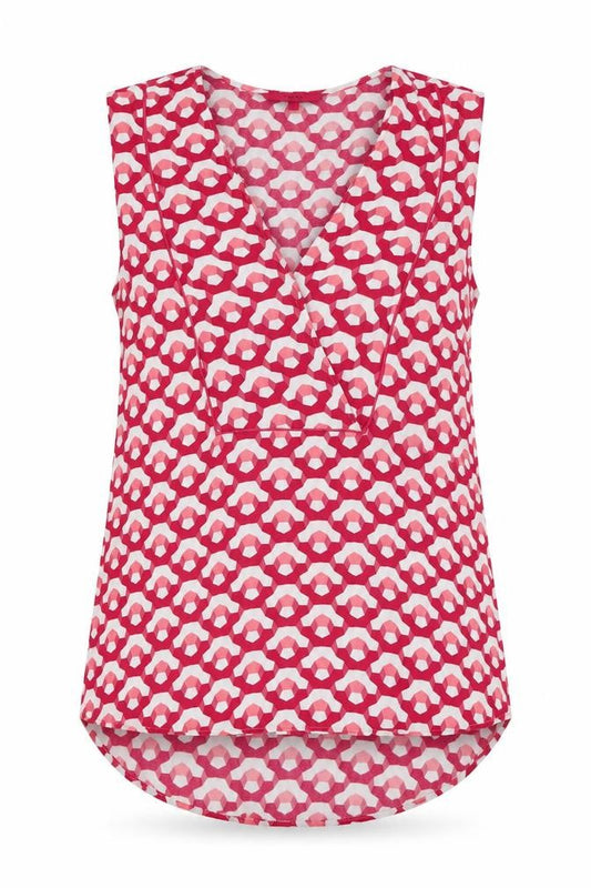 Next Women's Multicoloured Geometric Wrap Blouse