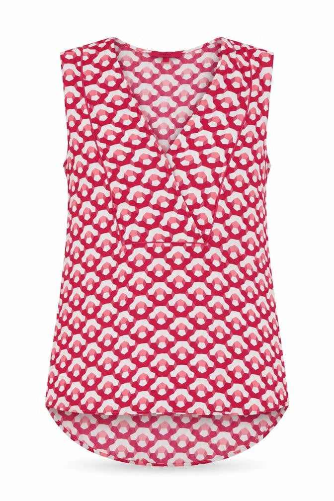 Next Women's Multicoloured Geometric Wrap Blouse