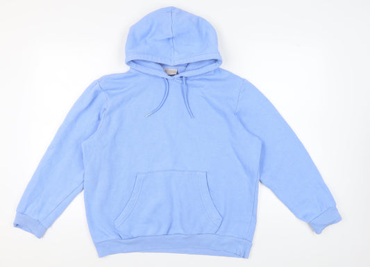 Light & Shade Blue Hoodie Unisex Large Cotton Blend
