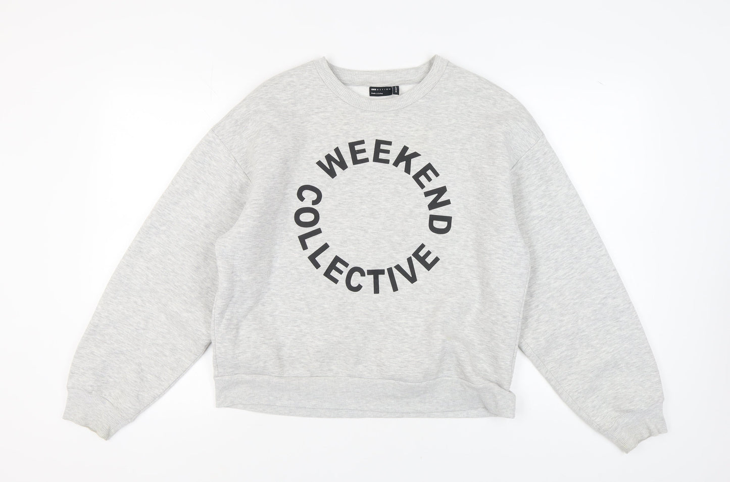ASOS Design Women's Grey Pullover Sweatshirt Size 8