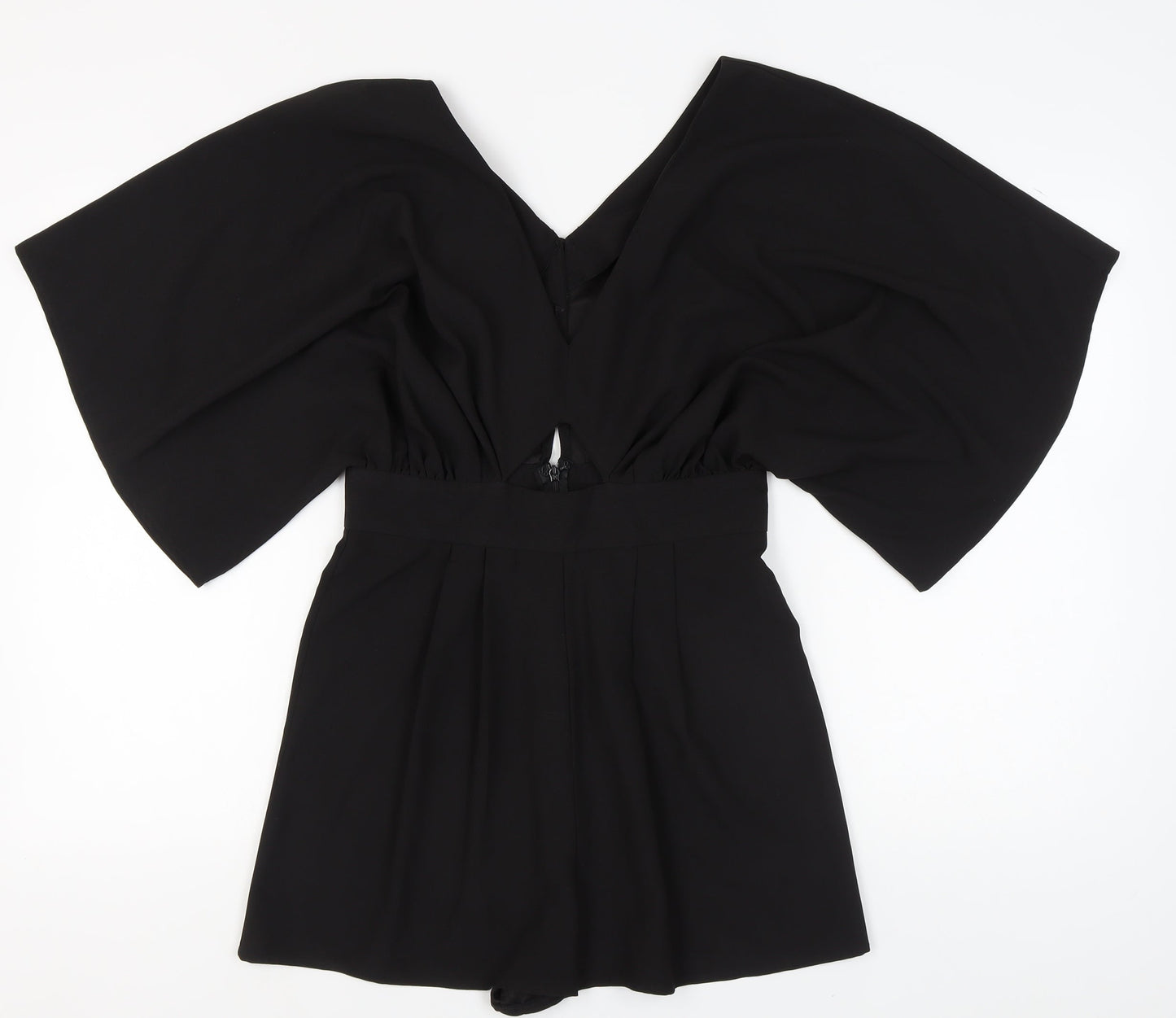 ASOS Black Women's Playsuit, V-Neck, Size M