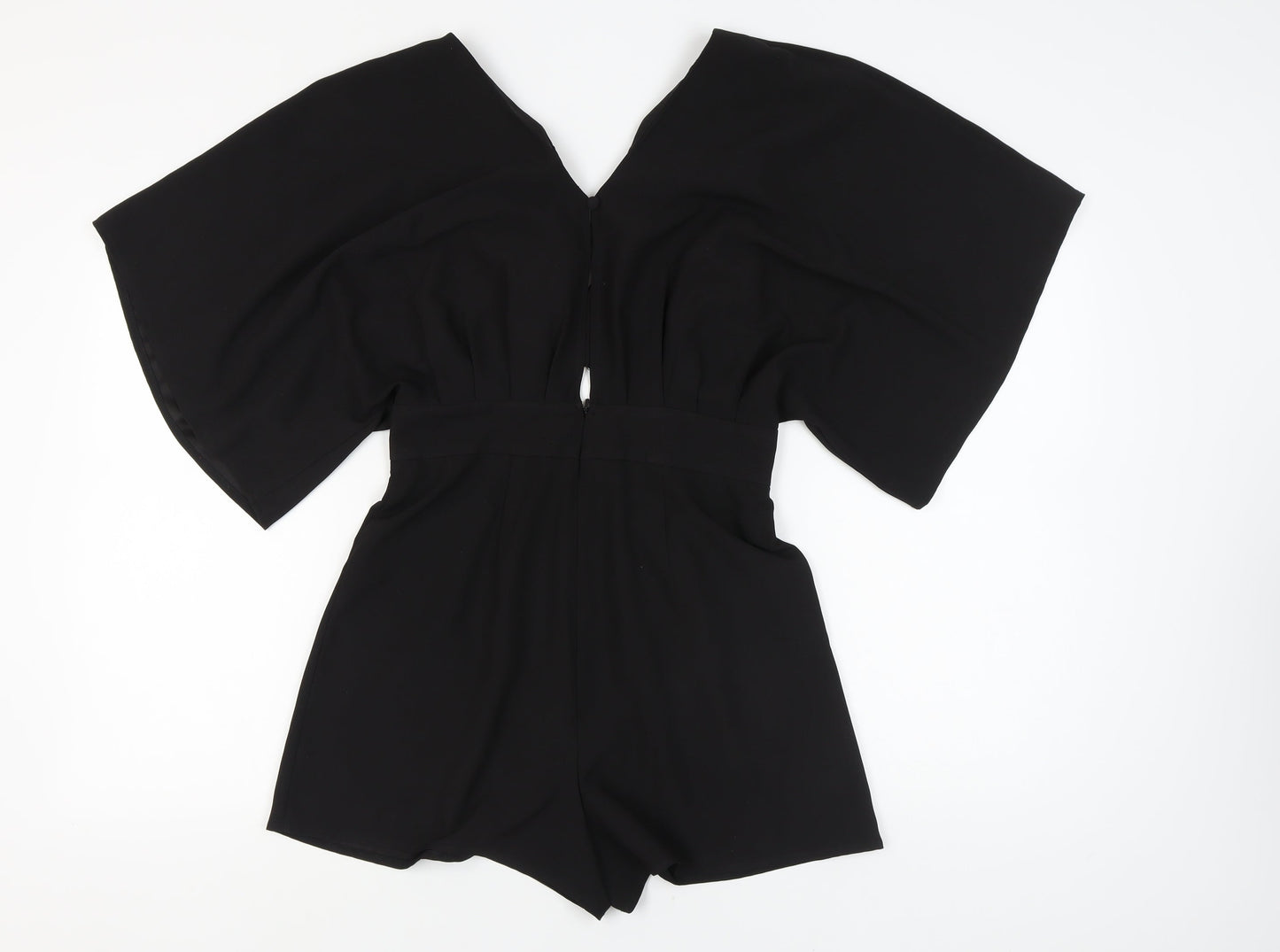 ASOS Black Women's Playsuit, V-Neck, Size M