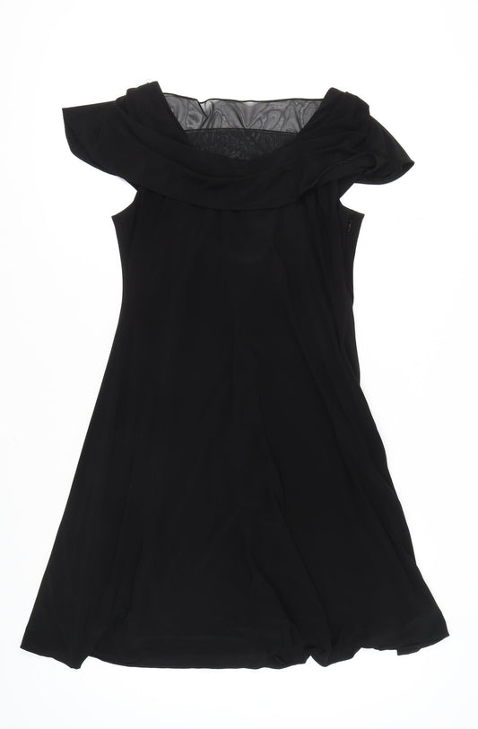 Patra Women's Black Size 12 Sleeveless Jersey Dress